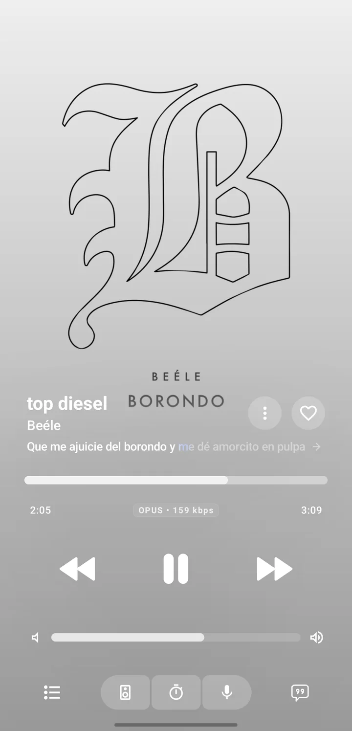 Reproductor de Life Music con letra sincronizada y Life Line